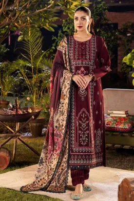 AJW 20 Mawra Asra Winter Printed Shawl Collection Vol 2