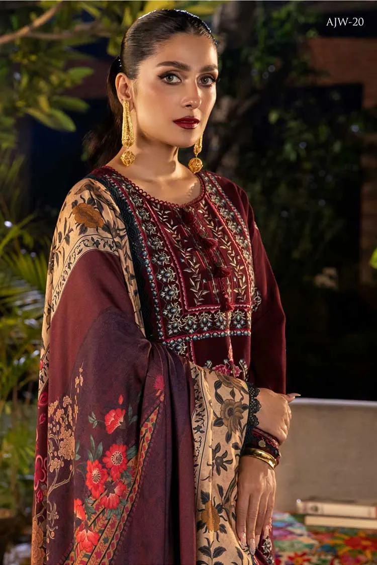 AJW 20 Mawra Asra Winter Printed Shawl Collection Vol 2