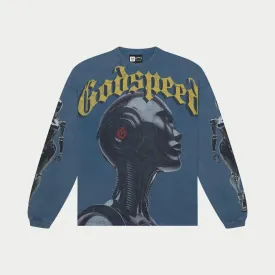 Alexa Long Sleeve Shirt (Blue Wash) - GSALEXABLUWSH