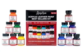 Angelus 29ml (1oz) Acrylic Leather Paint - Set of 12