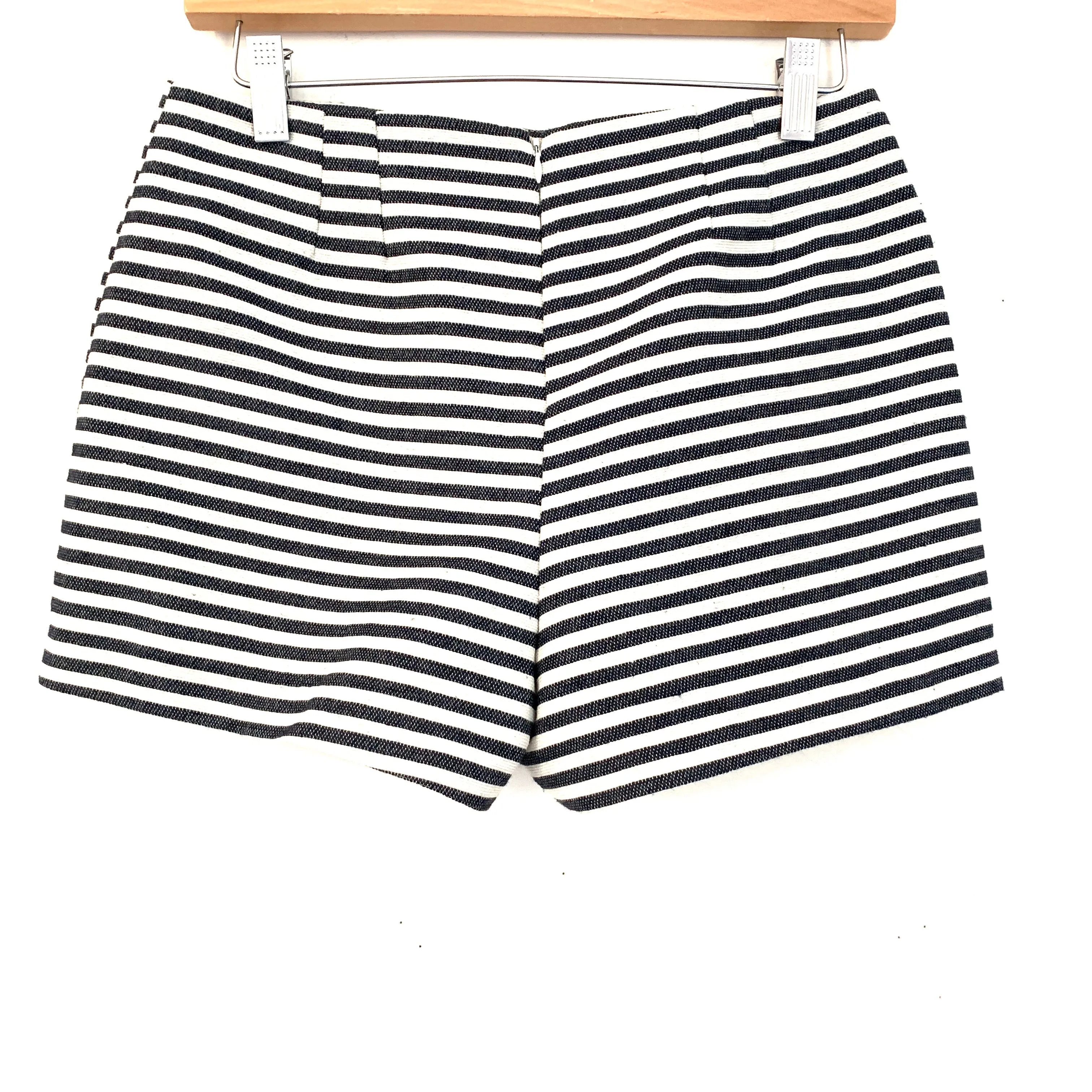 BCNU by H&M Striped Front Pleated Shorts- Size M