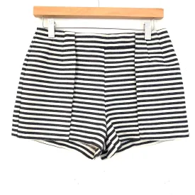 BCNU by H&M Striped Front Pleated Shorts- Size M