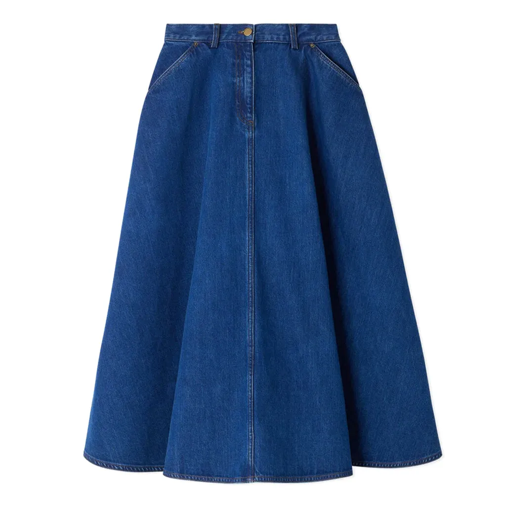 Bonpoint Bonpoint X Vanessa Seward Grand Denim Skirt