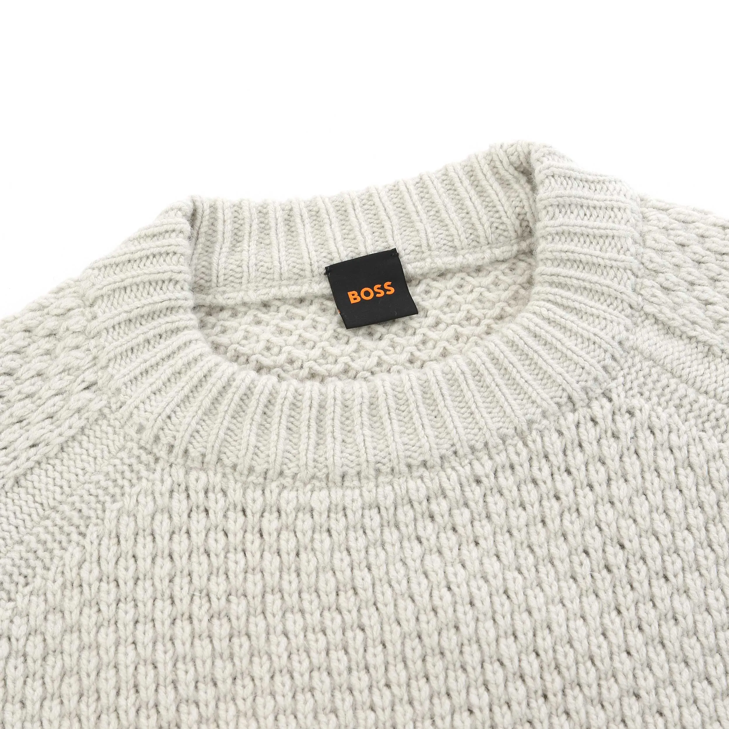BOSS Armstrong Knitwear in Light Beige