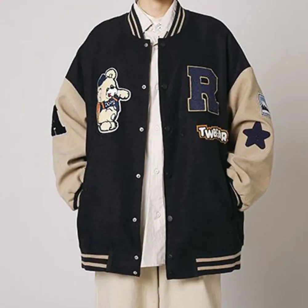 “Casual Bear Alphabet” Jacket