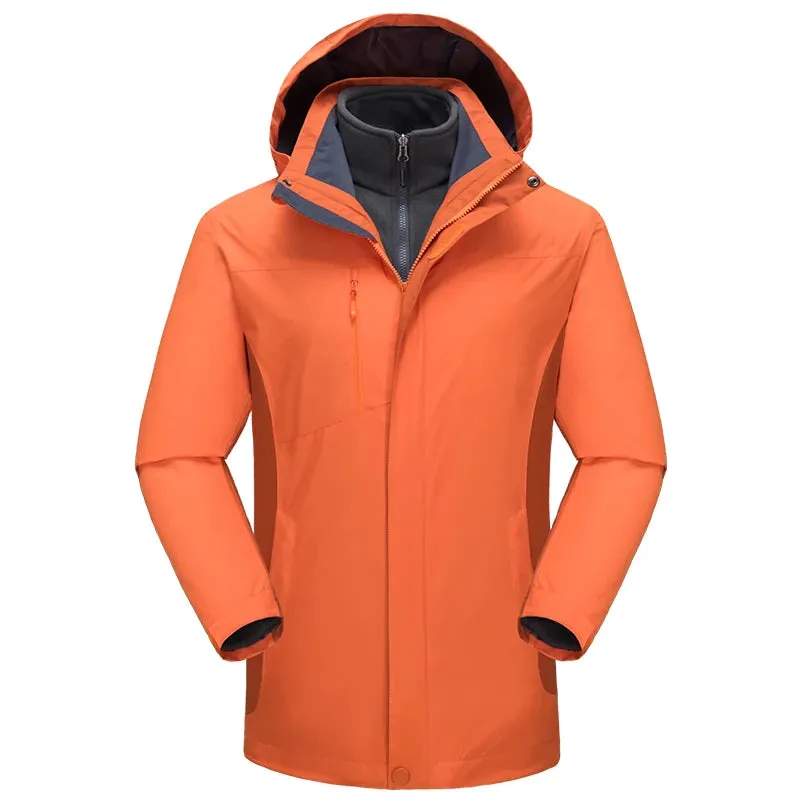 Casual Warm Jacket for Men and Women with Custom Logo Embroidery Three-piece Detachable for Winter Personalized Design