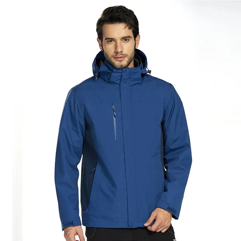 Casual Warm Jacket for Men and Women with Custom Logo Embroidery Three-piece Detachable for Winter Personalized Design