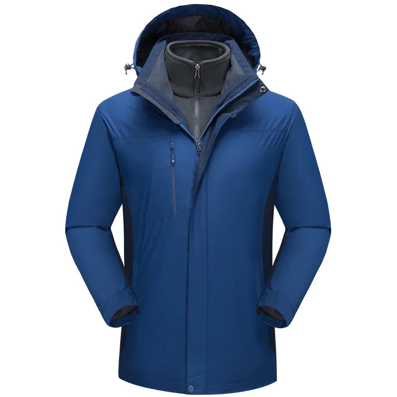 Casual Warm Jacket for Men and Women with Custom Logo Embroidery Three-piece Detachable for Winter Personalized Design