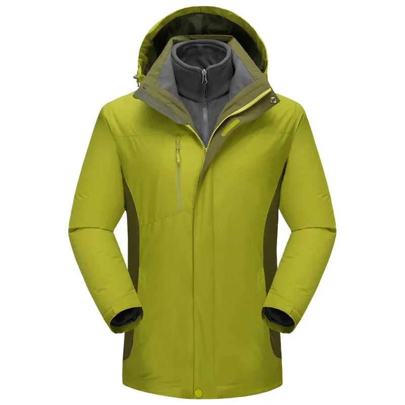 Casual Warm Jacket for Men and Women with Custom Logo Embroidery Three-piece Detachable for Winter Personalized Design