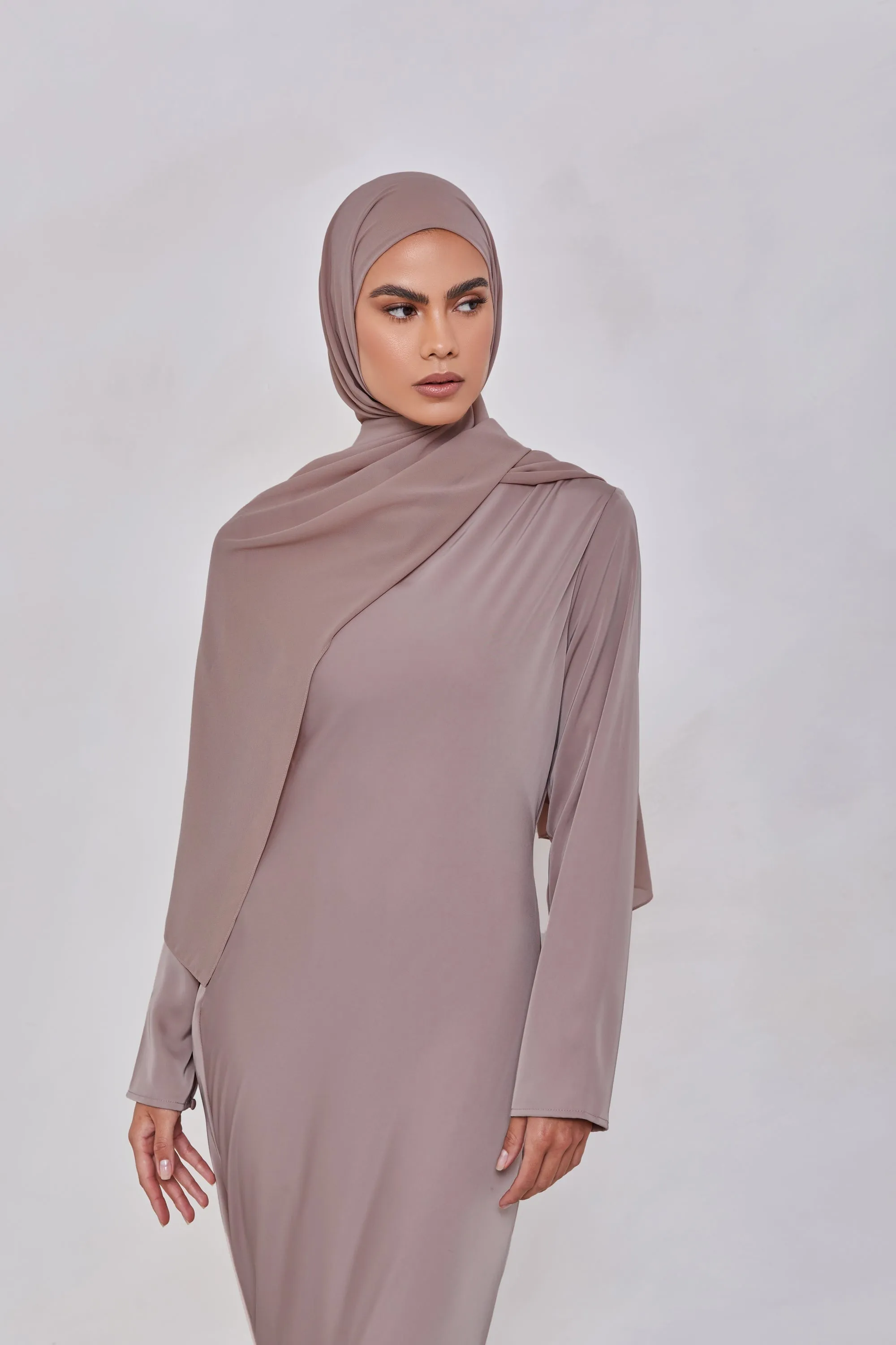 Chiffon LITE Hijab - Mink