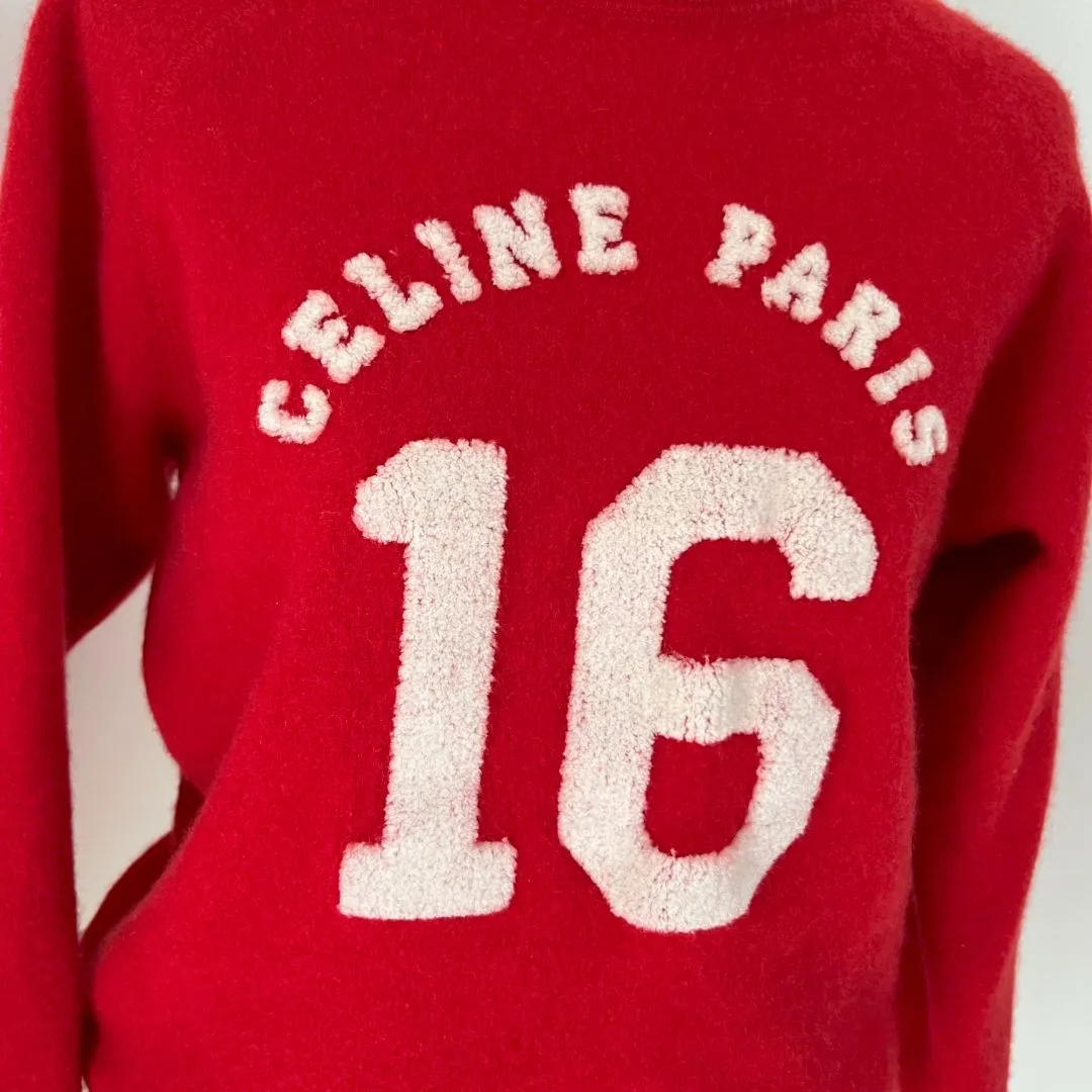 Céline CELINE Knitwear Wool and Cashmere Red Knitwear
