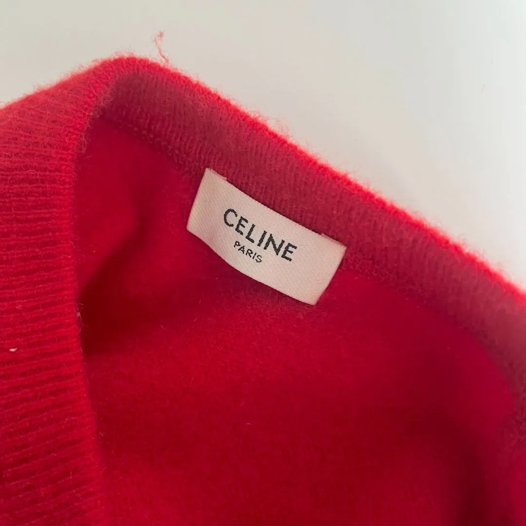 Céline CELINE Knitwear Wool and Cashmere Red Knitwear