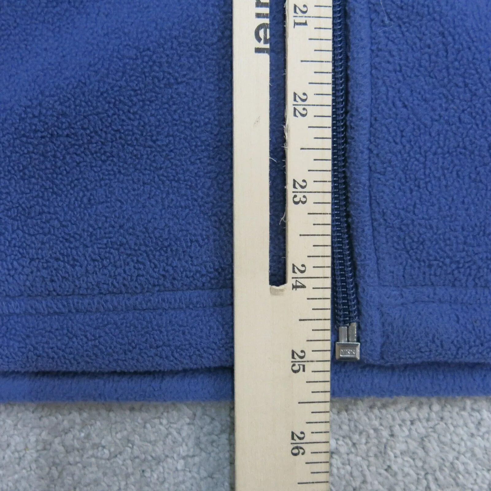 Columbia Jackets Womens X Large Blue Full Zip Up Fleece Long Sleeve Mock Neck
