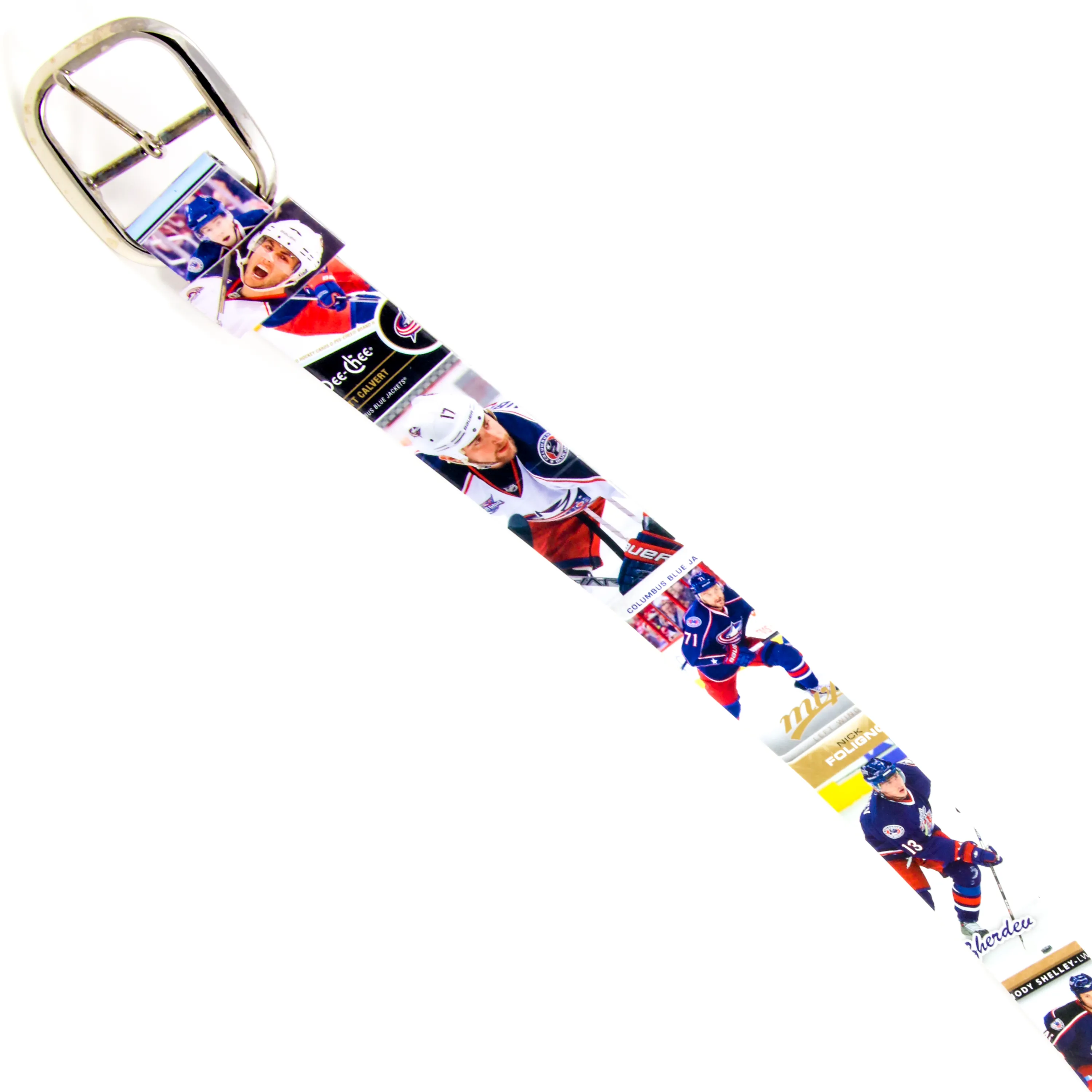 Columbus Blue Jackets Hockey Card Belt