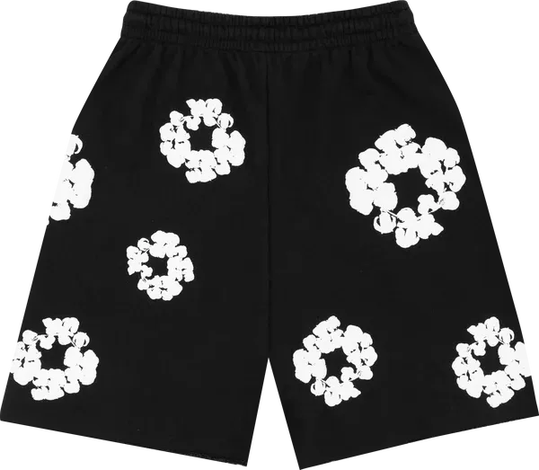 Cotton Wreath Shorts (Black) - DT40201030BLK