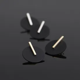 Dial Ear Jackets - Black Zinc and Gold
