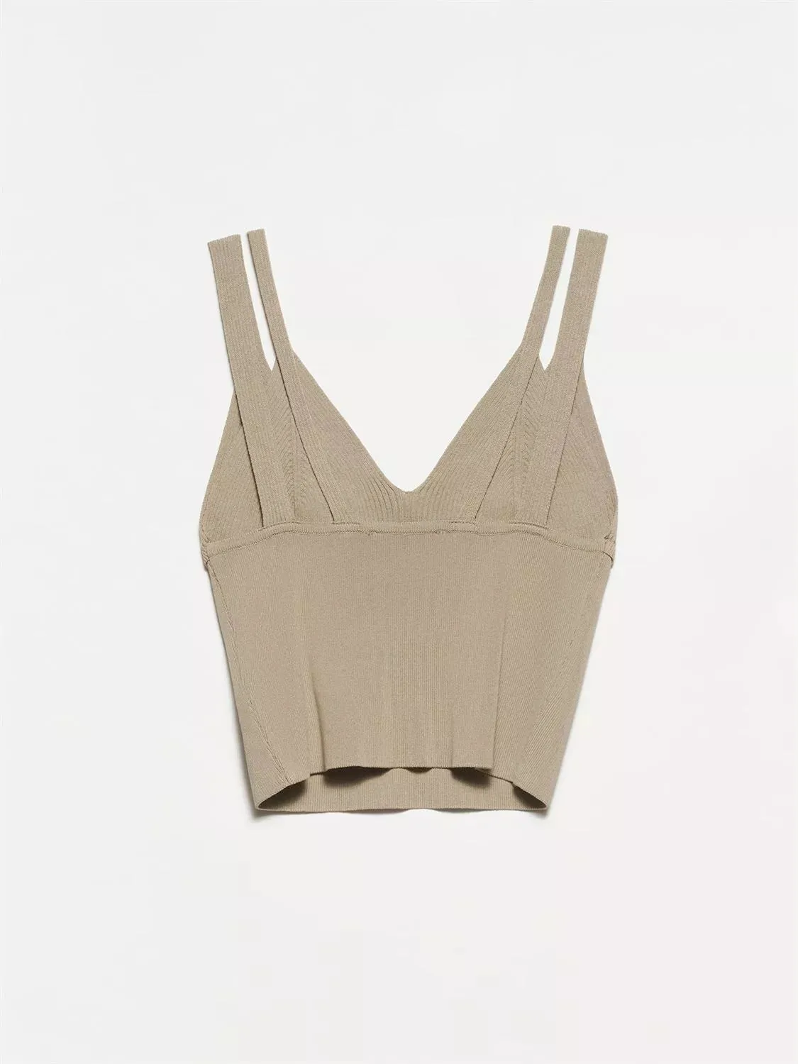 double strap knitwear top