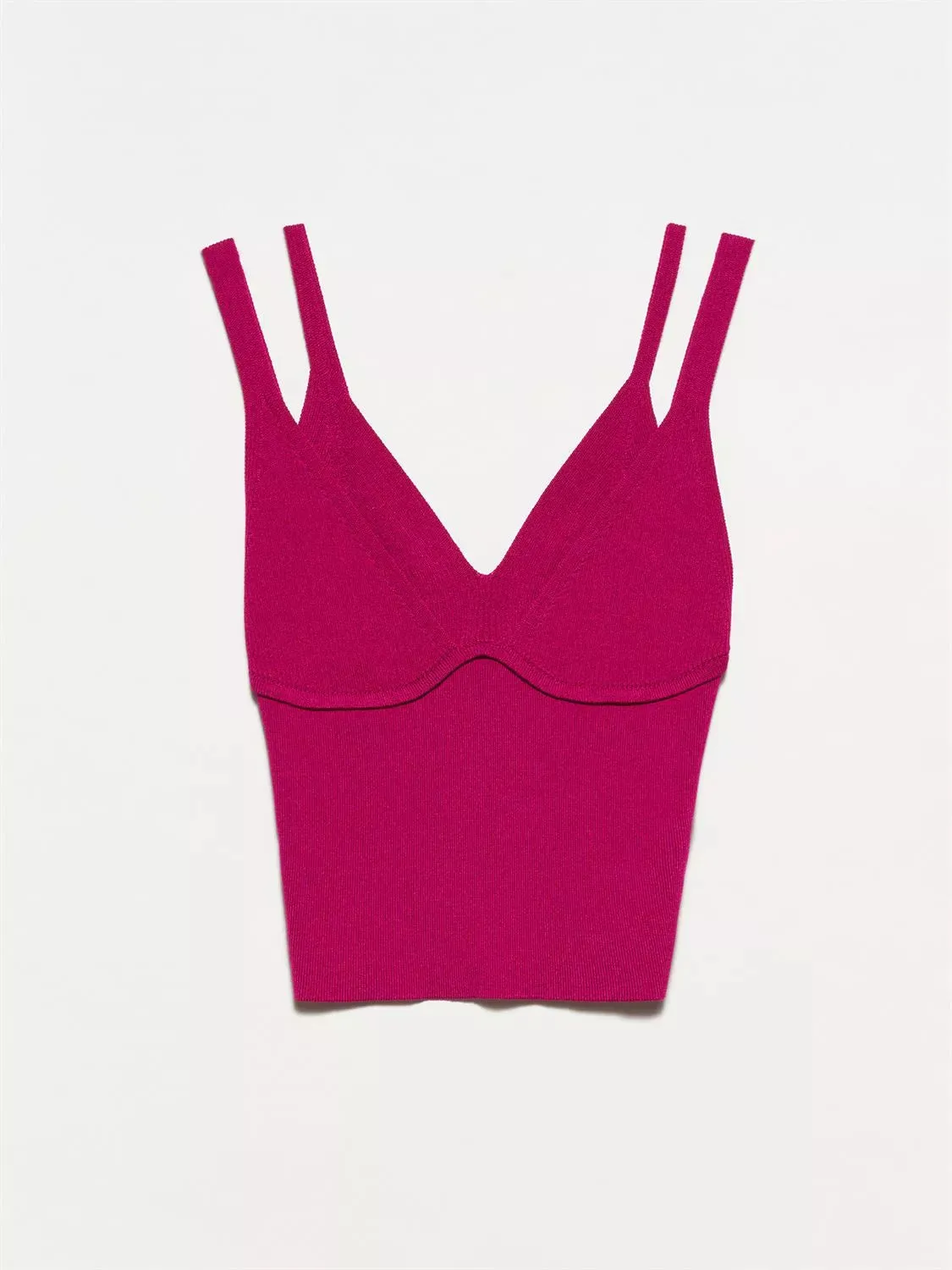 double strap knitwear top