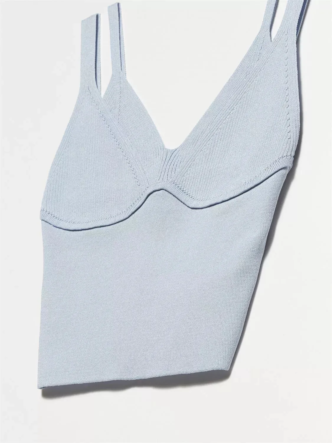 double strap knitwear top