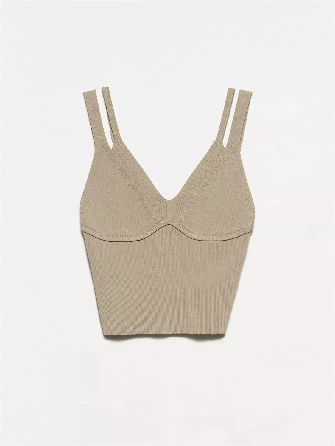 double strap knitwear top