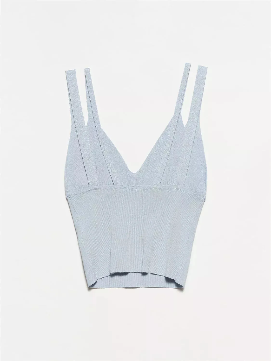 double strap knitwear top