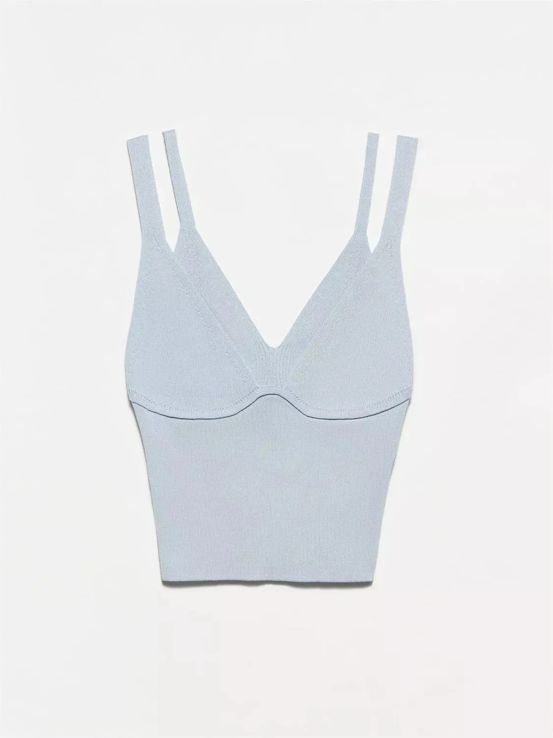 double strap knitwear top