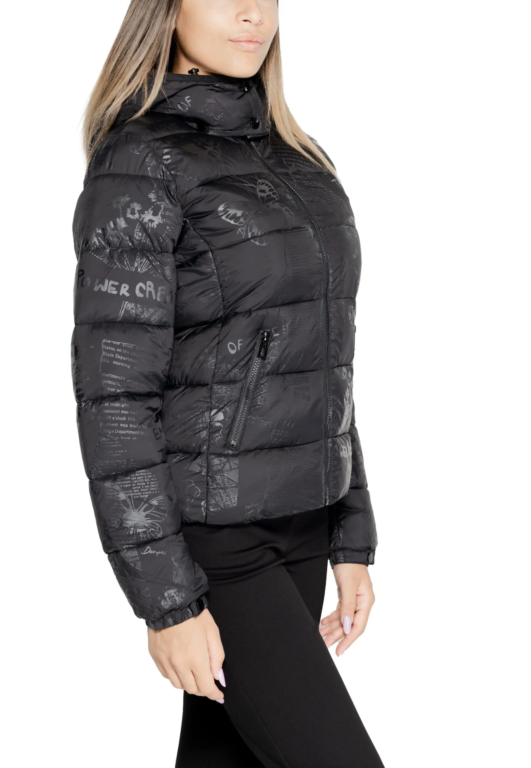 Down jacket Desigual padded_drammen Black