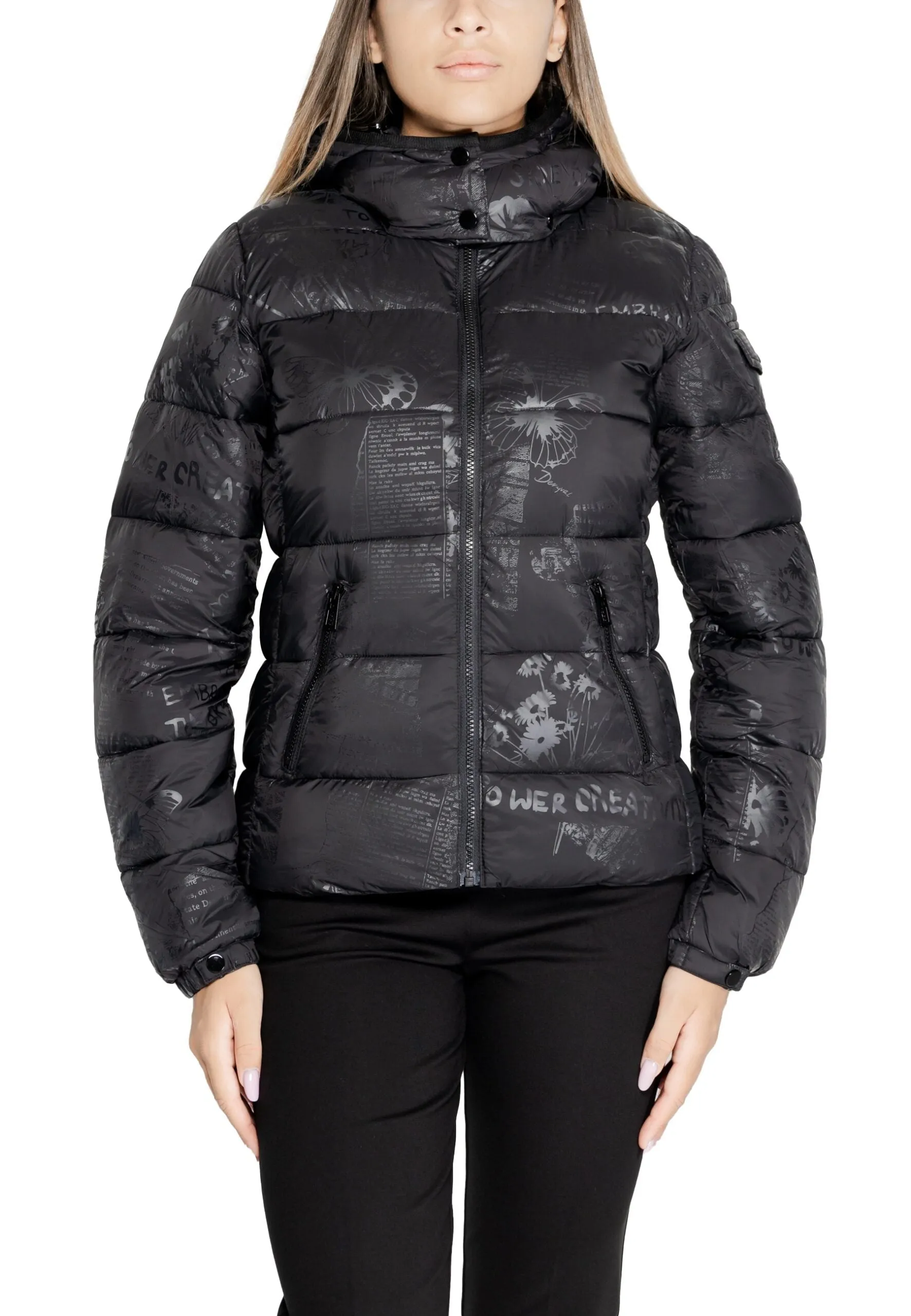 Down jacket Desigual padded_drammen Black