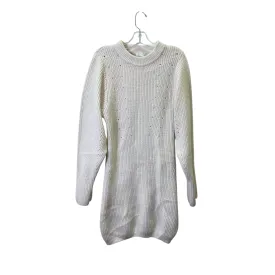 Dress Sweater By H&M In Cream, Size:M