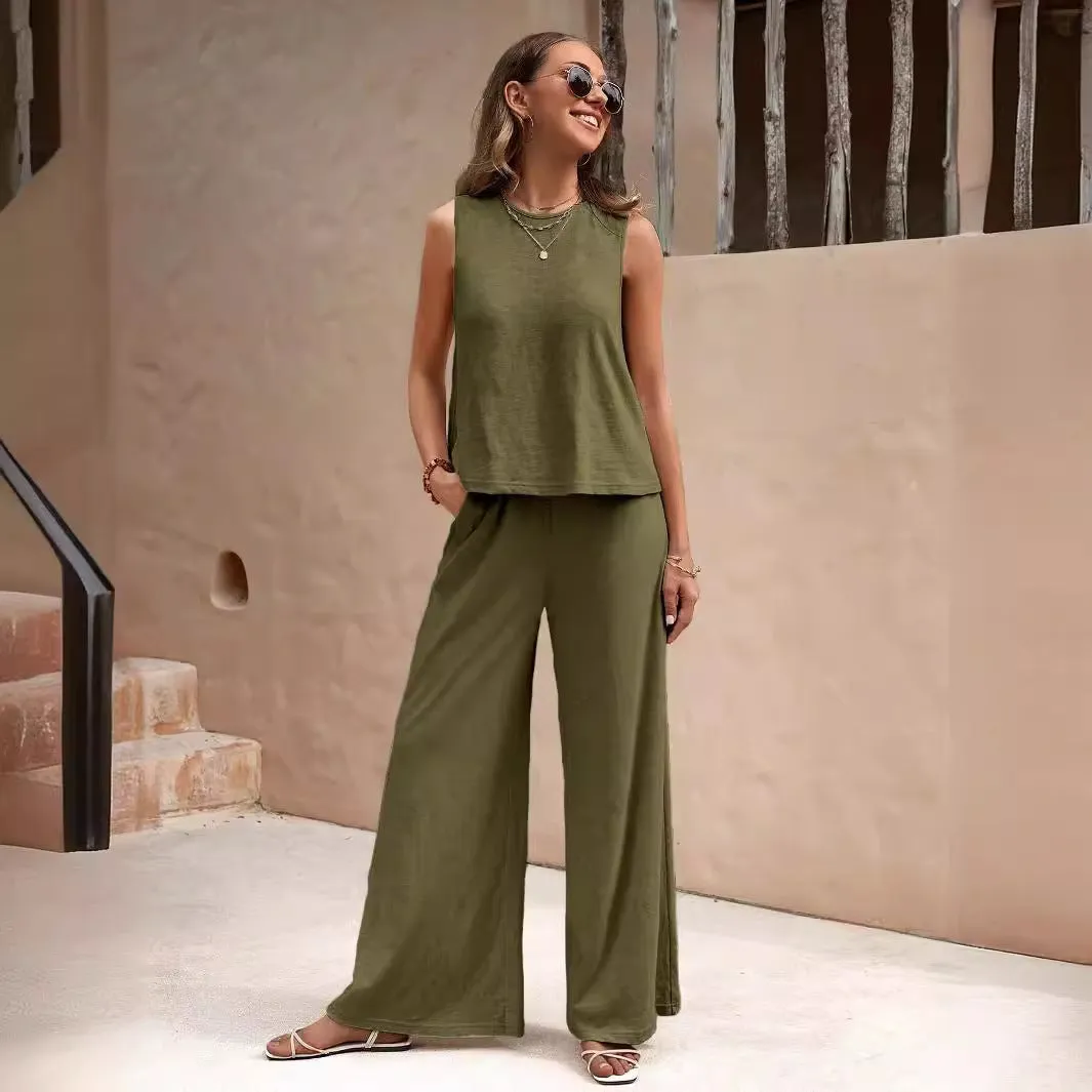Fashion Loose Pants Top Sets