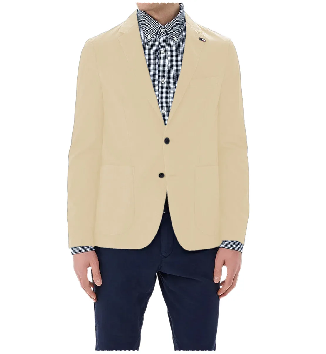 Fashion Men's 2 Pieces Mens Blazer Notch Lapel Linen For Wedding