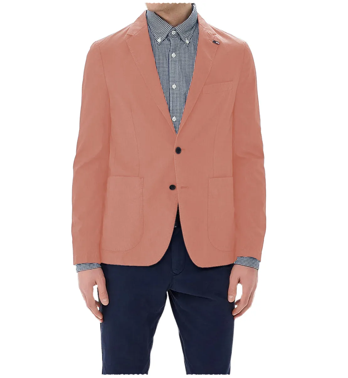 Fashion Men's 2 Pieces Mens Blazer Notch Lapel Linen For Wedding