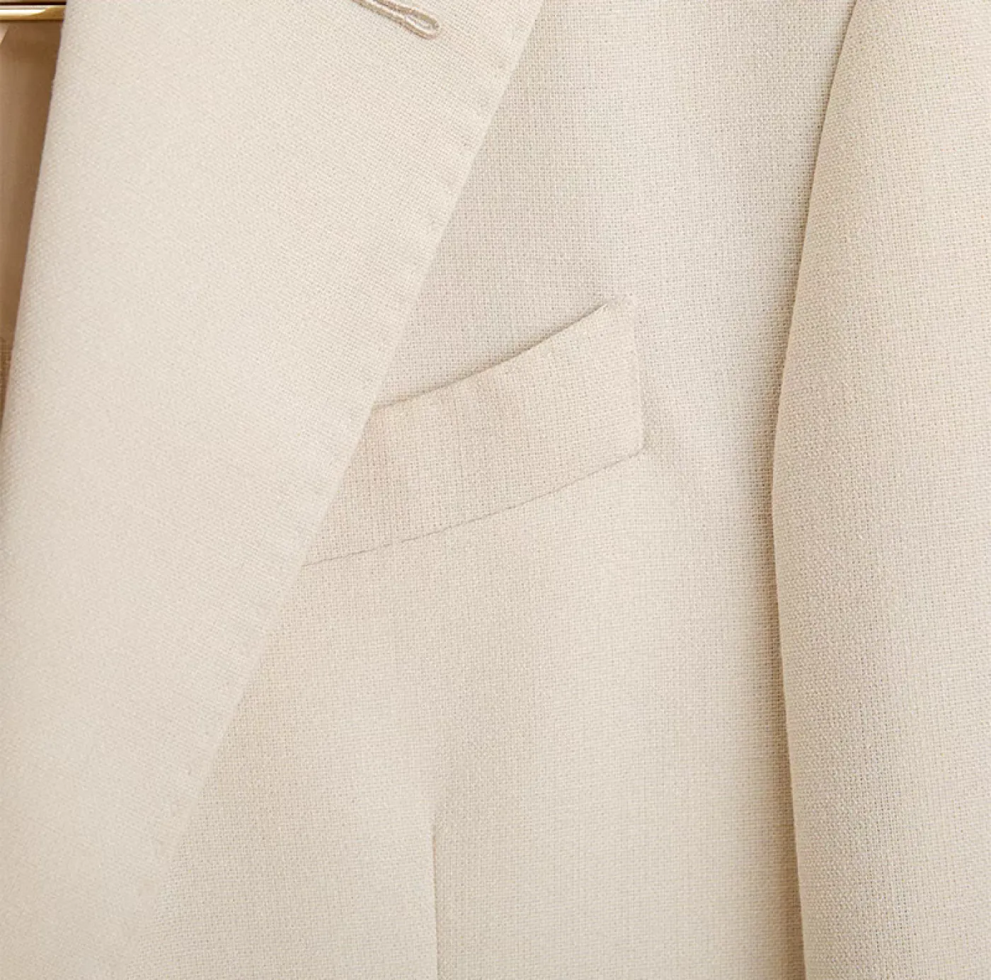 Fashion Men's 2 Pieces Mens Blazer Notch Lapel Linen For Wedding