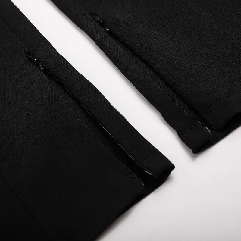 Fashion Mid Waist Slim Pants