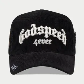 Gs Forever Trucker Hat (Black Corduroy) - GSFTRKHTBLKCD