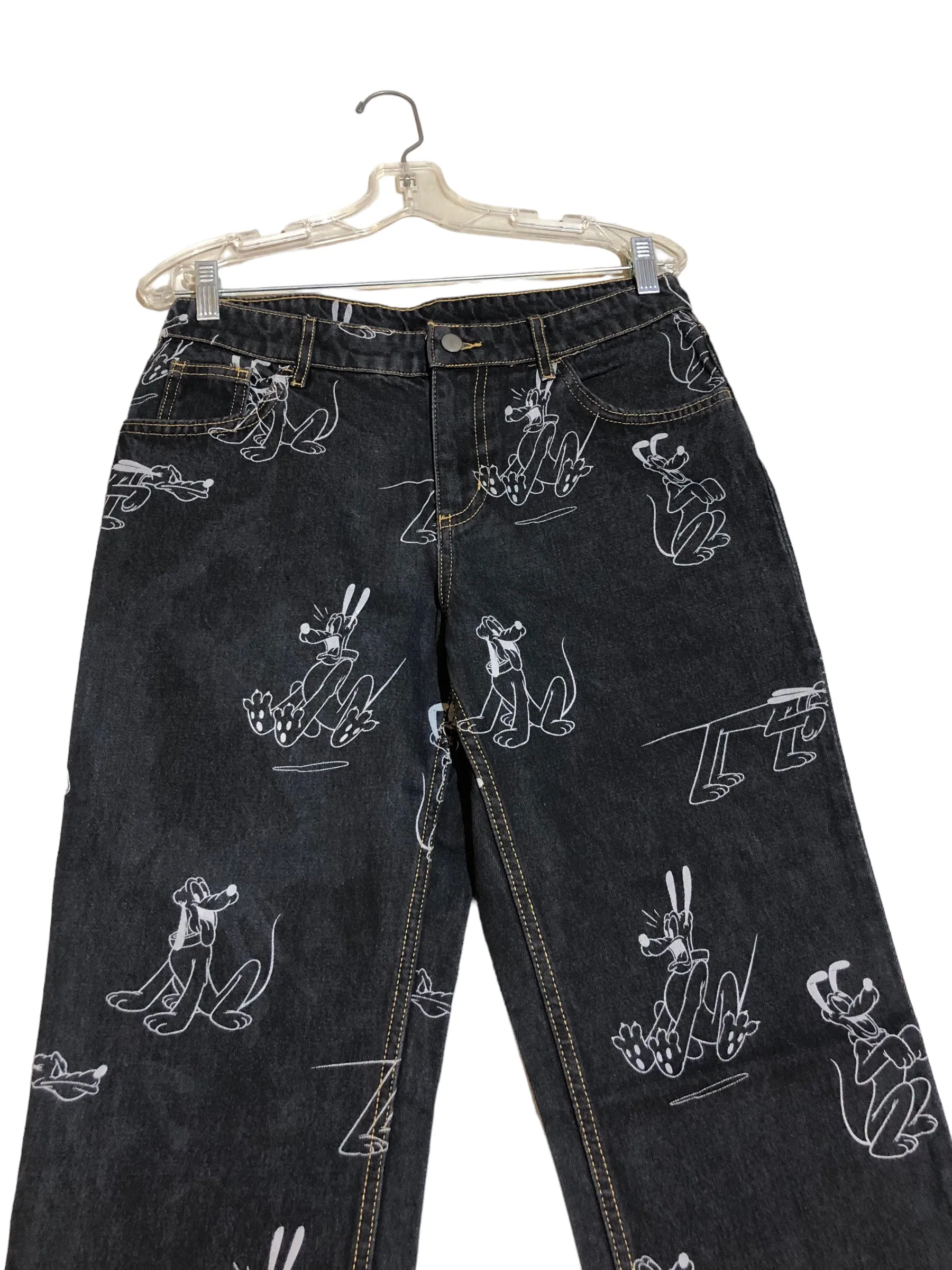 H and M Pluto Printed Denim Pants