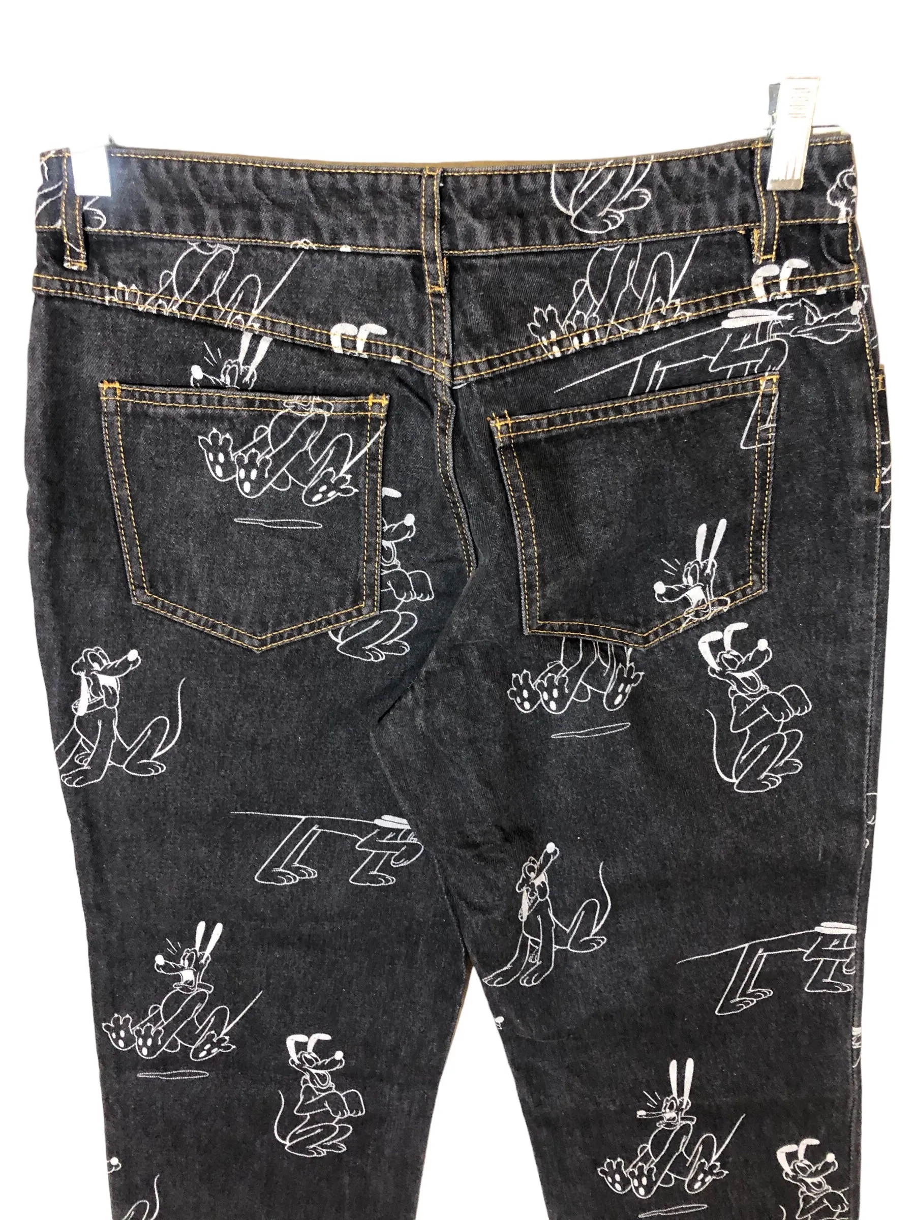 H and M Pluto Printed Denim Pants