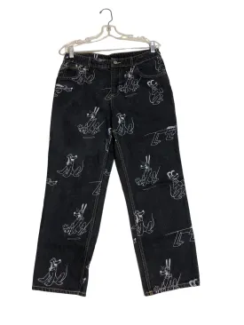 H and M Pluto Printed Denim Pants