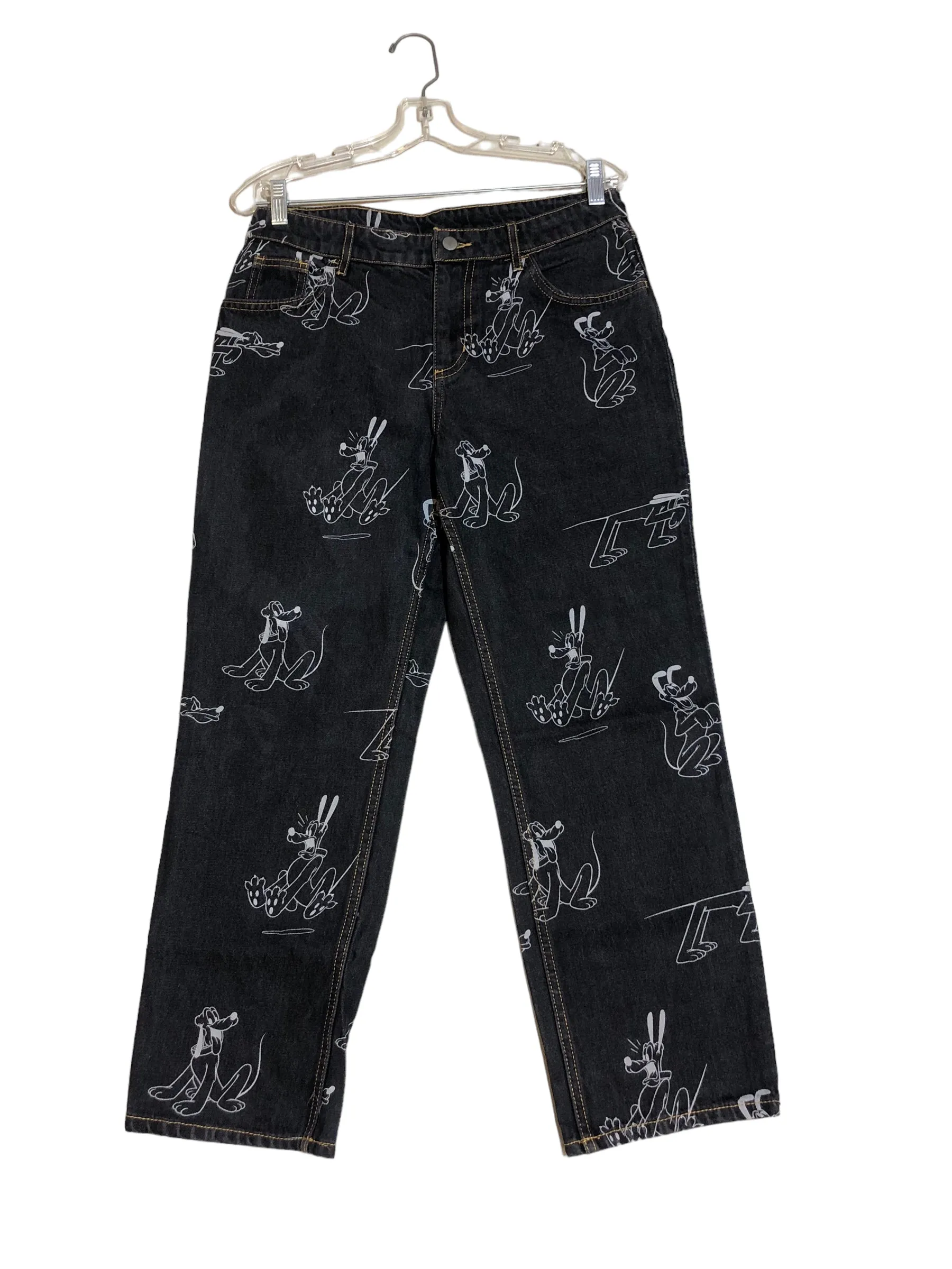 H and M Pluto Printed Denim Pants