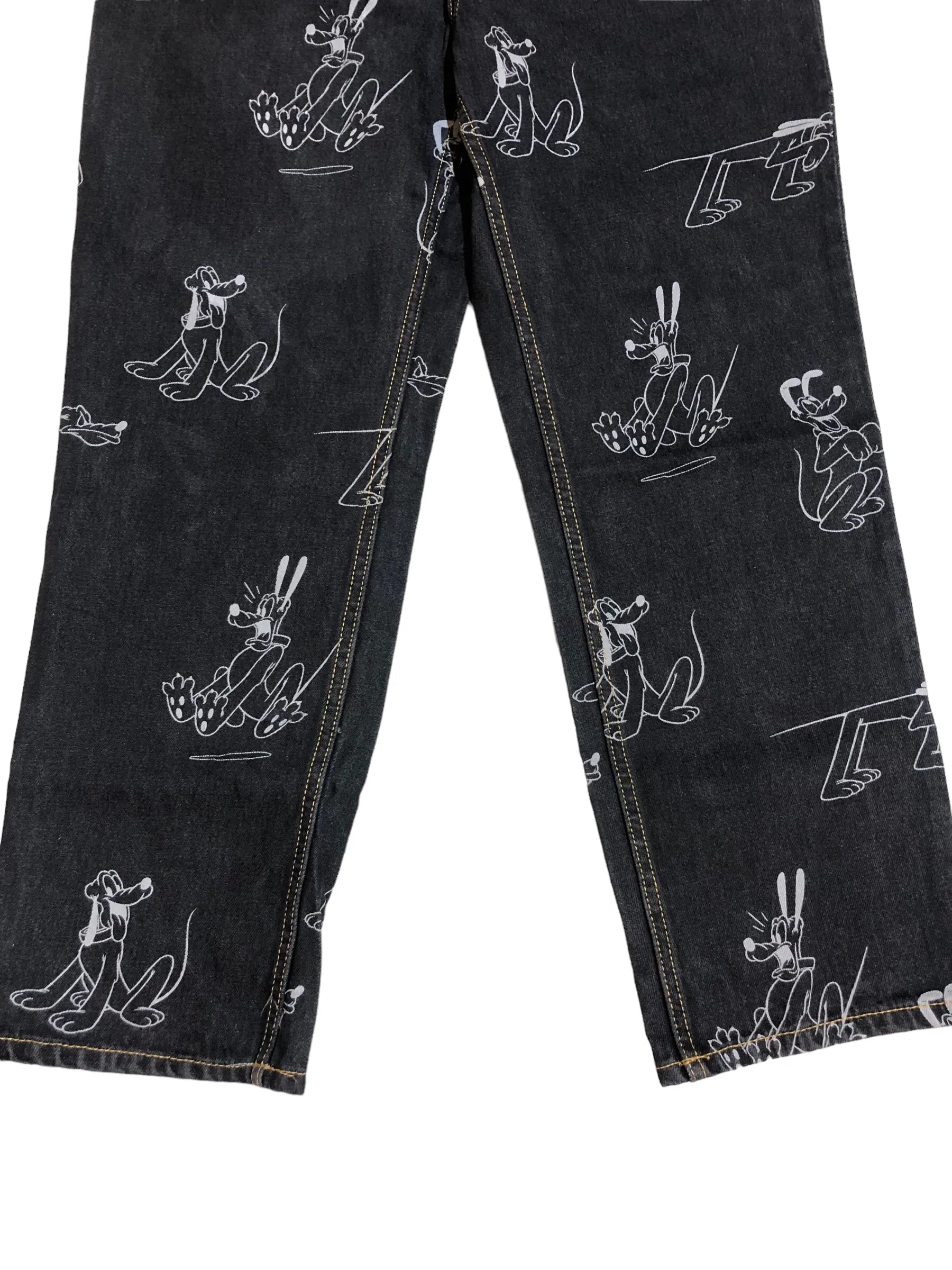 H and M Pluto Printed Denim Pants