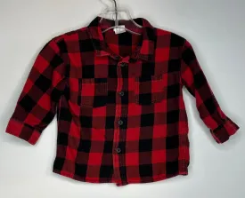 H&M Flannel Top size 4-6m