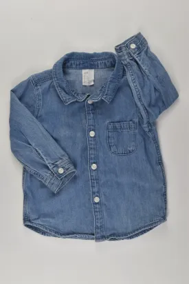 H&M Size 0 Denim Shirt