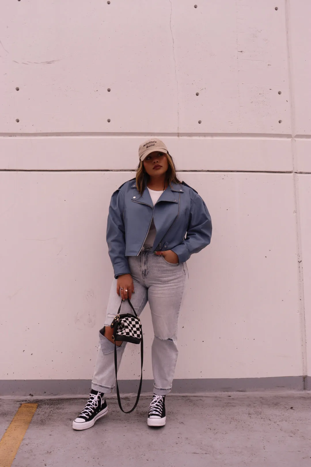 happy hour biker jacket