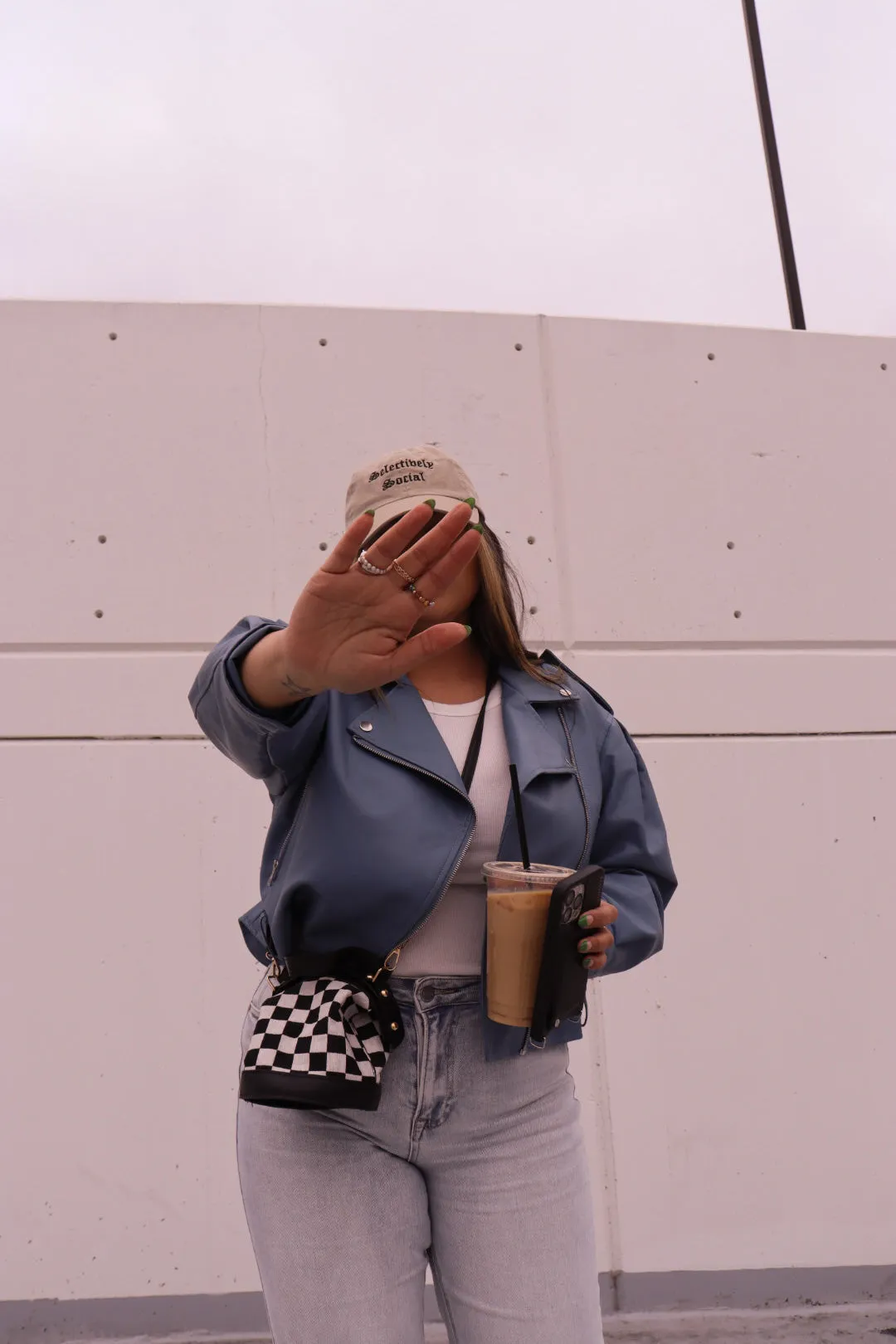 happy hour biker jacket