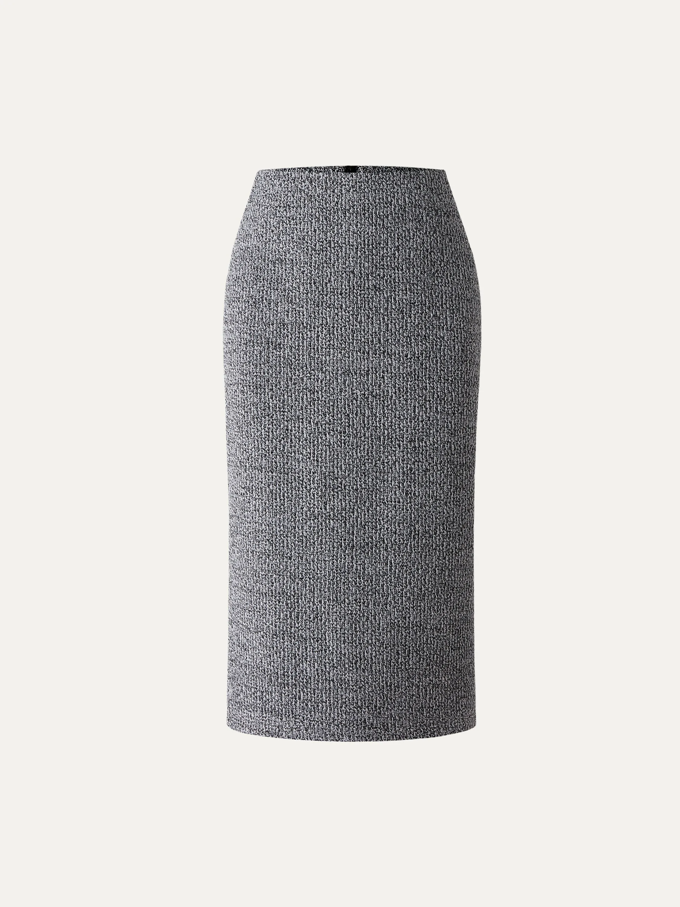 High Waisted Two Side Split Midi Skirt