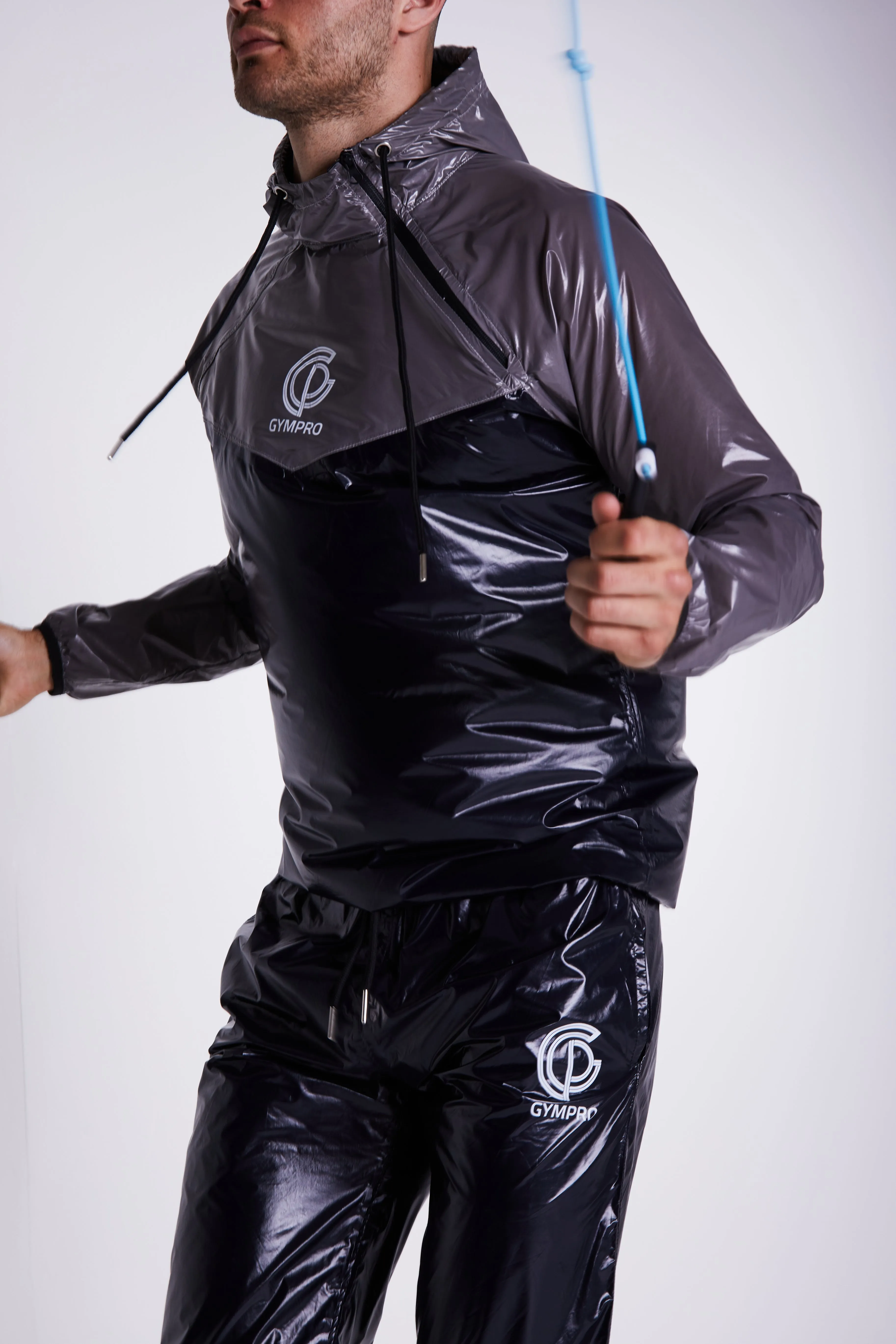 Hybrid Performance Sweat Suit - Black/Grey