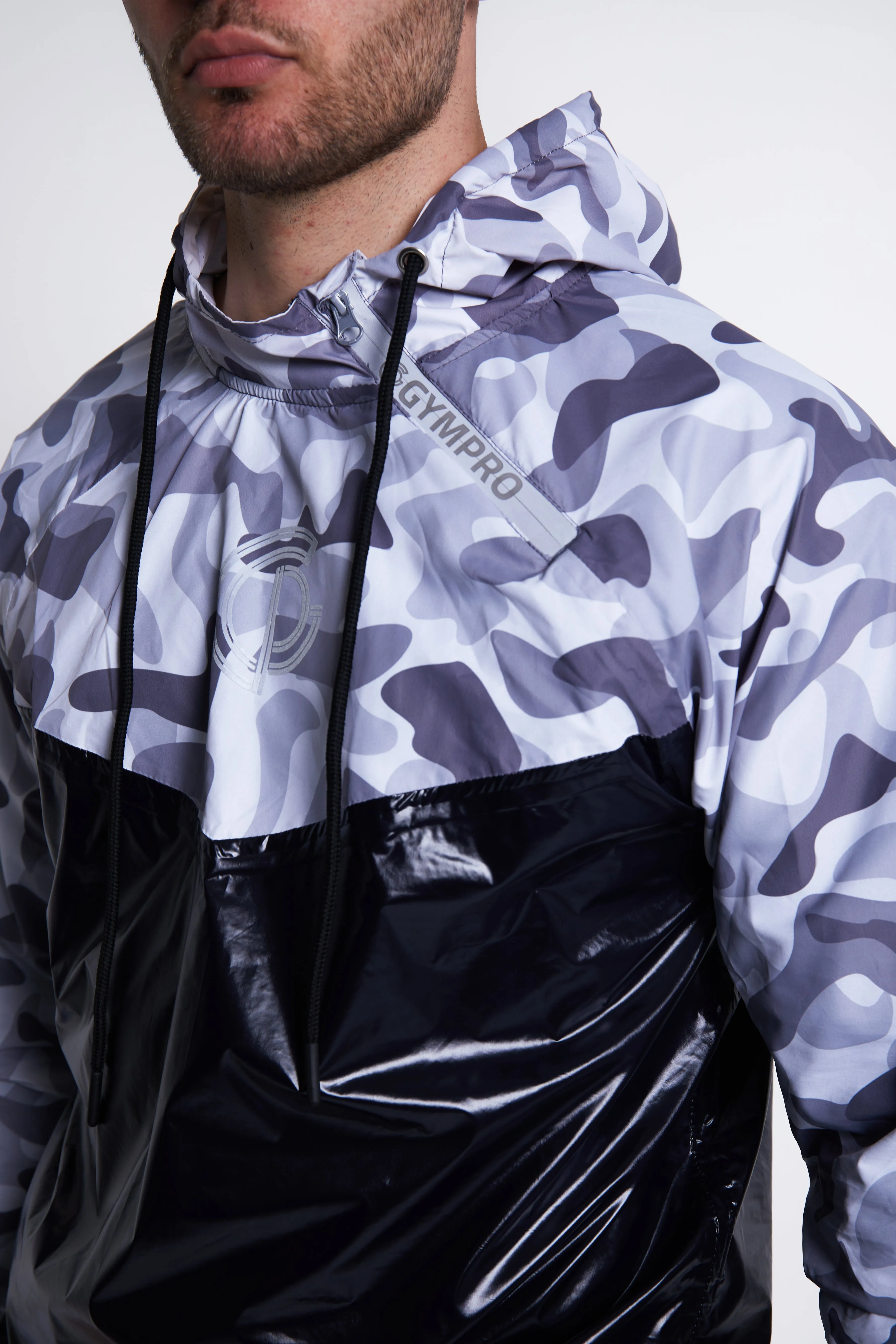 Hybrid Performance Sweat Suit Top - Camo/Black