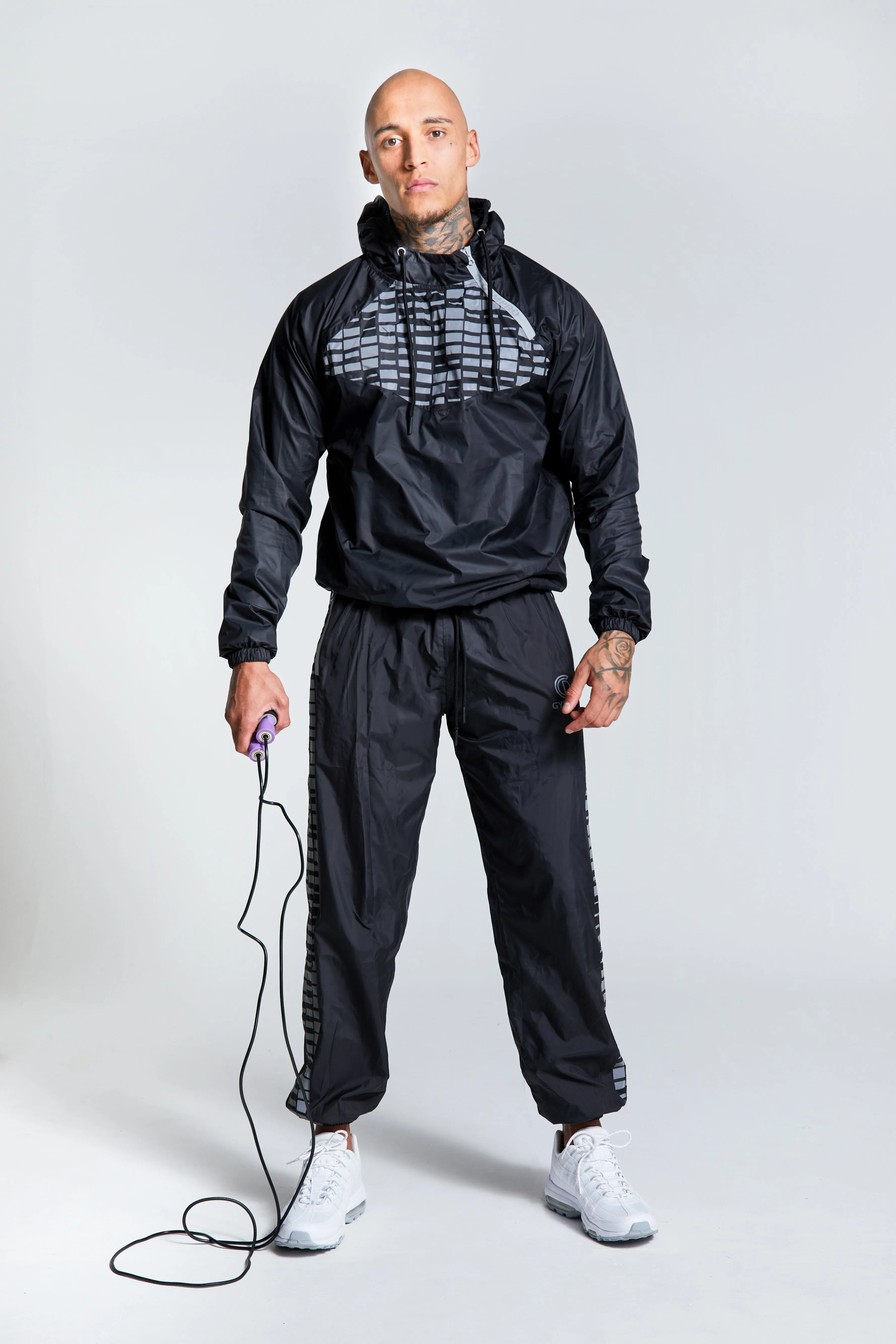 Hybrid Reflective Performance Sweat Suit - Black