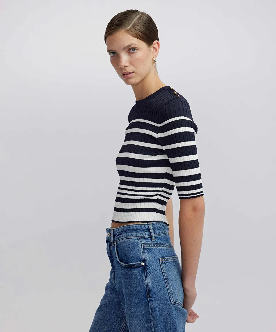 Ipekyol Striped Knitwear Navy