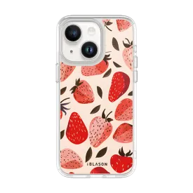iPhone 15 Halo MagSafe Cute Phone Case - Strawberries